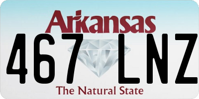 AR license plate 467LNZ