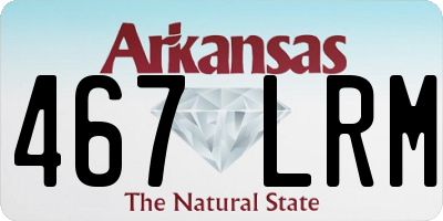 AR license plate 467LRM