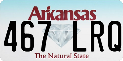 AR license plate 467LRQ