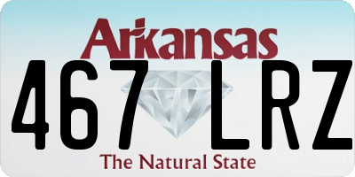 AR license plate 467LRZ