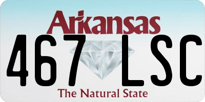 AR license plate 467LSC