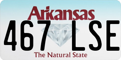 AR license plate 467LSE