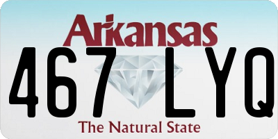 AR license plate 467LYQ