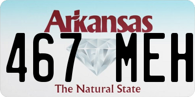AR license plate 467MEH