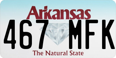 AR license plate 467MFK