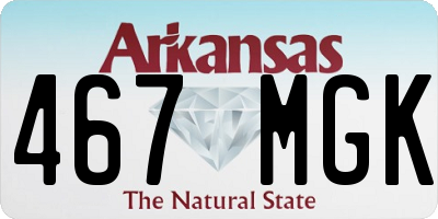 AR license plate 467MGK