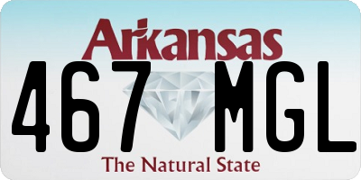 AR license plate 467MGL