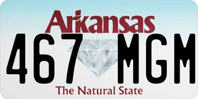 AR license plate 467MGM