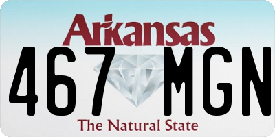 AR license plate 467MGN