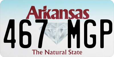 AR license plate 467MGP