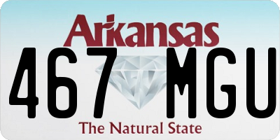 AR license plate 467MGU