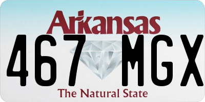 AR license plate 467MGX