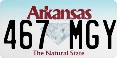 AR license plate 467MGY