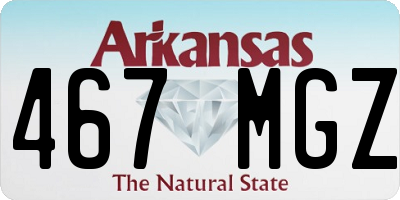 AR license plate 467MGZ