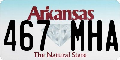 AR license plate 467MHA