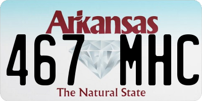 AR license plate 467MHC