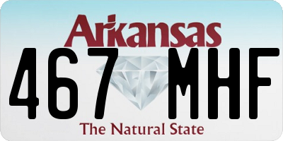 AR license plate 467MHF