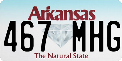 AR license plate 467MHG