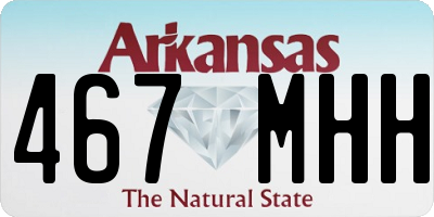 AR license plate 467MHH