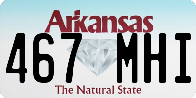 AR license plate 467MHI
