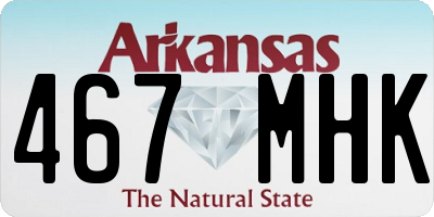 AR license plate 467MHK