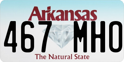 AR license plate 467MHO