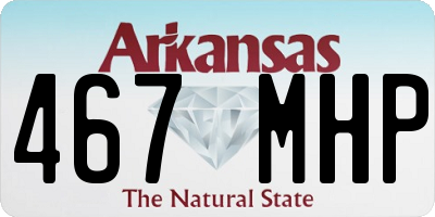 AR license plate 467MHP