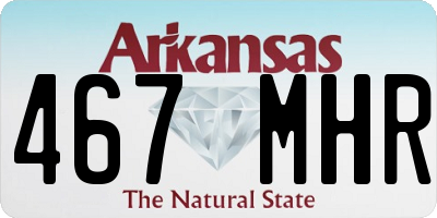 AR license plate 467MHR