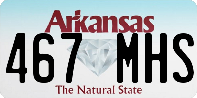 AR license plate 467MHS