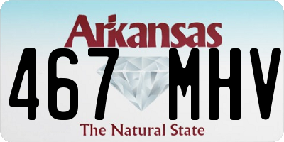 AR license plate 467MHV