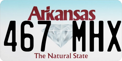 AR license plate 467MHX