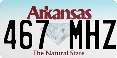 AR license plate 467MHZ