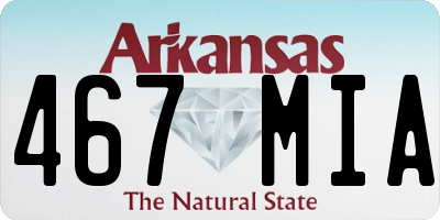 AR license plate 467MIA