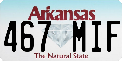 AR license plate 467MIF