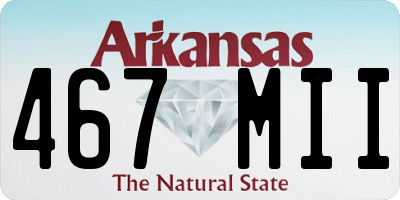 AR license plate 467MII