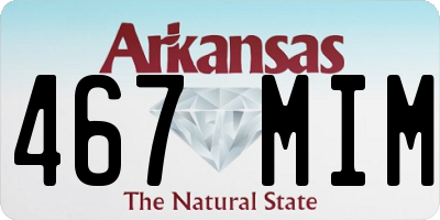 AR license plate 467MIM