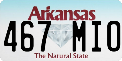 AR license plate 467MIO