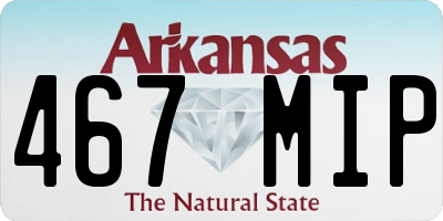 AR license plate 467MIP