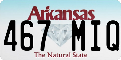 AR license plate 467MIQ