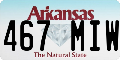 AR license plate 467MIW