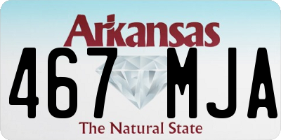 AR license plate 467MJA