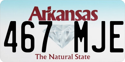 AR license plate 467MJE