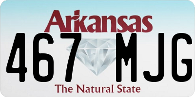 AR license plate 467MJG