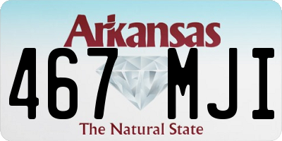 AR license plate 467MJI