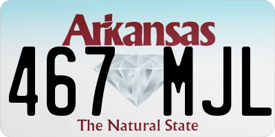 AR license plate 467MJL