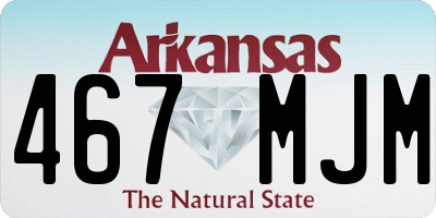AR license plate 467MJM