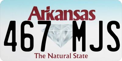 AR license plate 467MJS