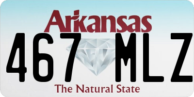 AR license plate 467MLZ