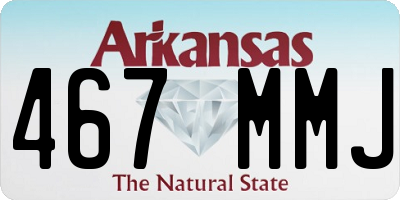 AR license plate 467MMJ