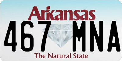 AR license plate 467MNA